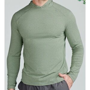 Tasc Performance Carrollton Bamboo Hoodie Mens M Shirt Heathered Sage Green